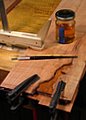 Prefinishing Core Behind Flaws Before Laminating - Right Door